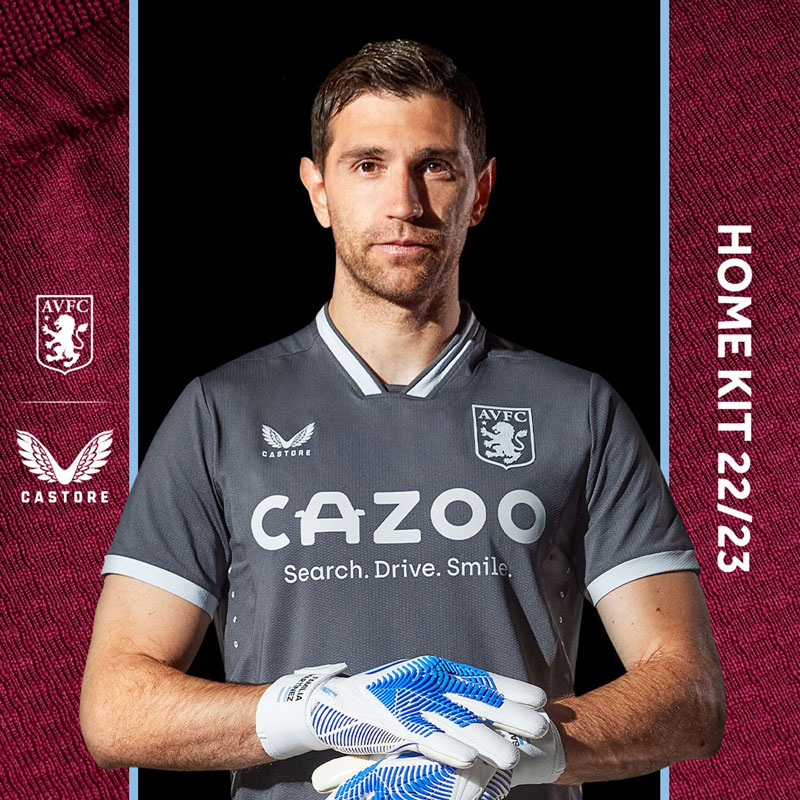 新サプライヤーは「CASTORE」に！アストン・ヴィラが2022-23新ユニフォームを発表｜写真8