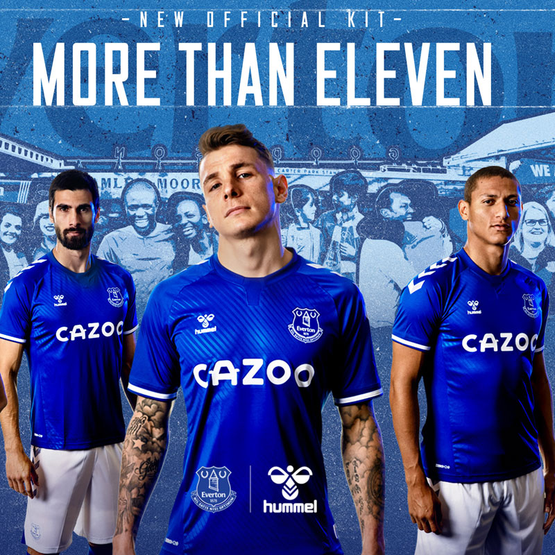 エヴァートン、2020-21新ユニフォーム発表！「hummelがNEWサプライヤー」｜写真5