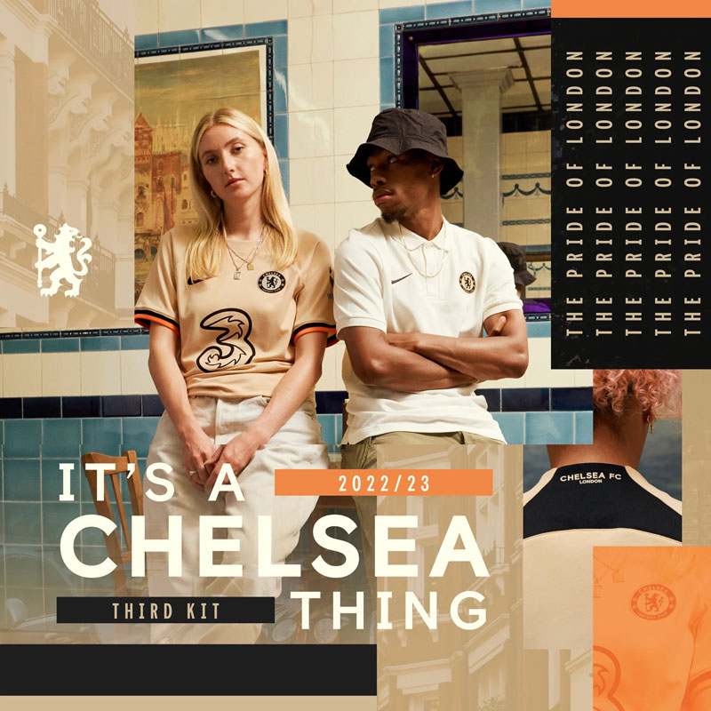 色使いがおしゃれ！チェルシー、“レトロモダン”な22-23サードユニフォームを発表｜写真5
