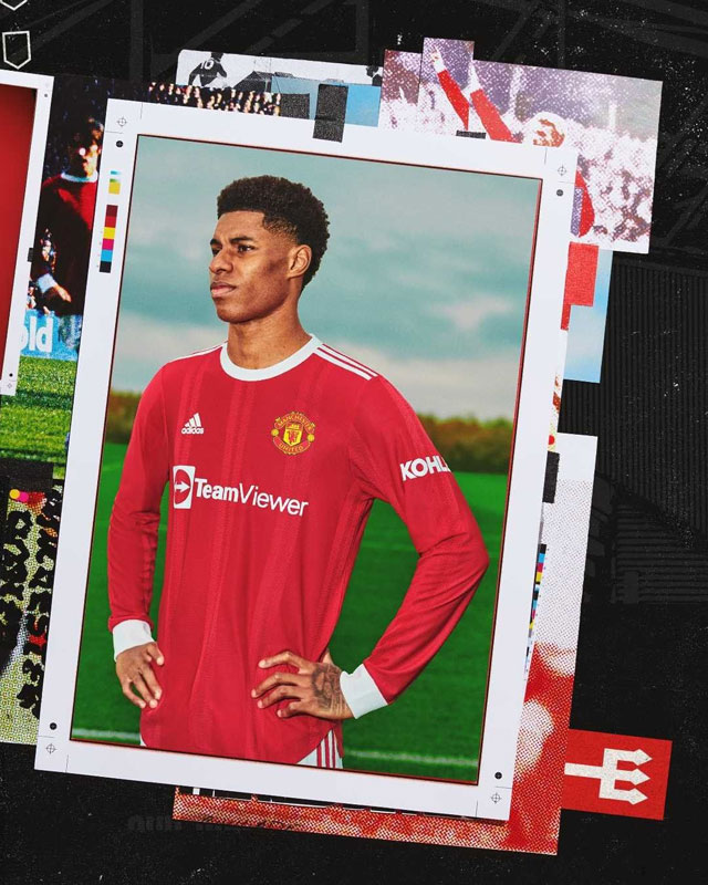 胸にはNEWスポンサー！マンチェスター・ユナイテッド、21-22新ユニフォームを発表｜写真4