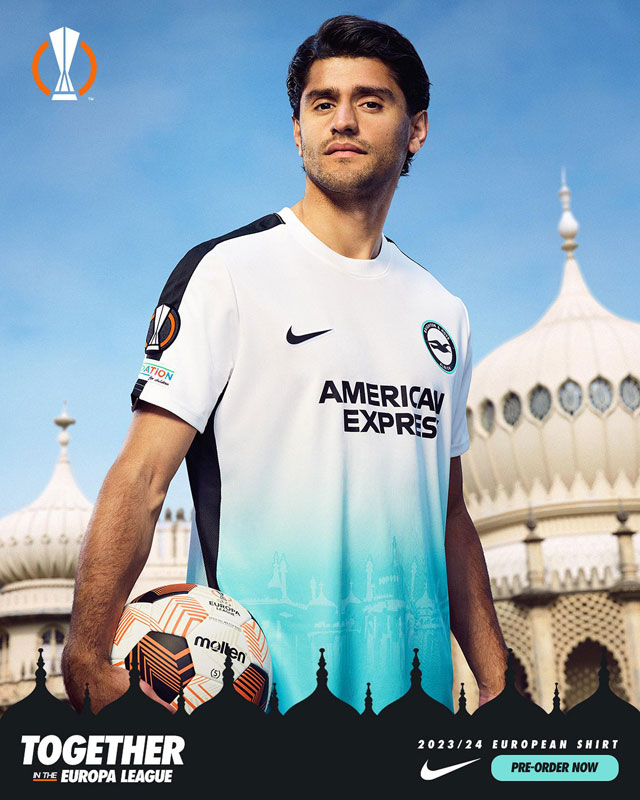 三笘薫が所属のブライトン、初のELを戦う新ユニを発表！躍進の象徴「ターコイズ色」が復活｜写真7