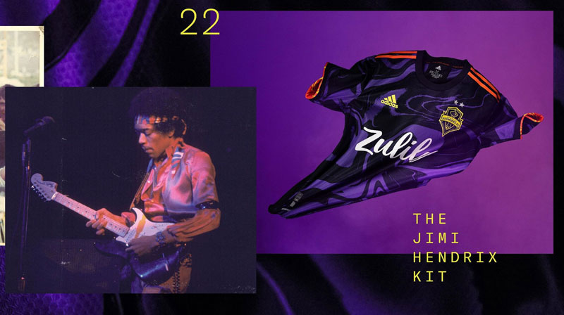MLSシアトル、「伝説のロックギタリスト」を称える2021新ユニフォームを発表！｜写真3