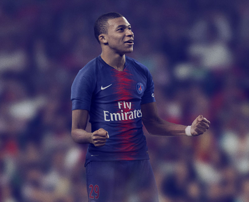 パリ・サンジェルマン、2018-19新ユニフォームを発表！新色の背番号も｜写真7