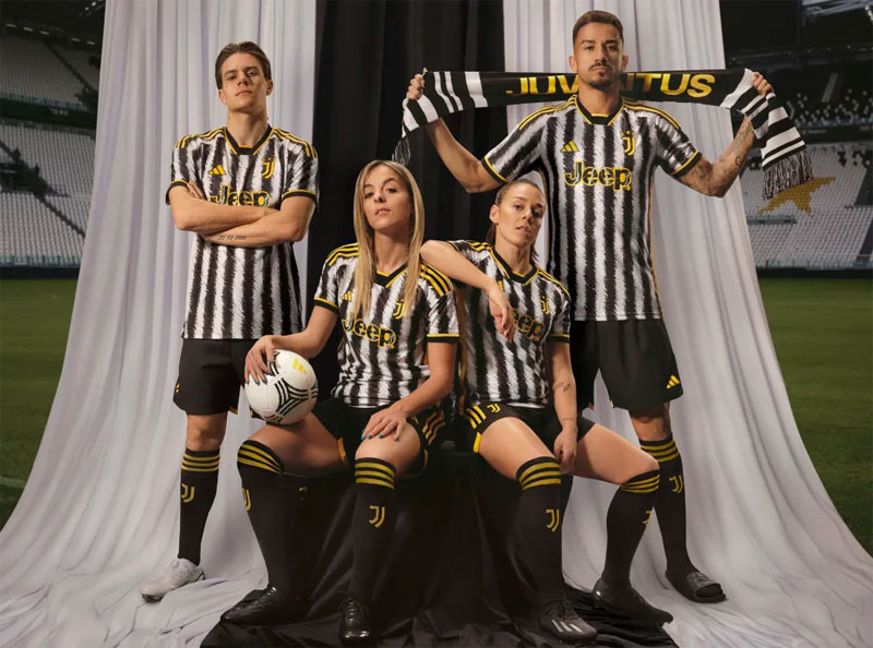 ユヴェントス、衝撃の2023-24新ユニフォームを発表！評価は白黒“真っ二つ”か？｜写真7