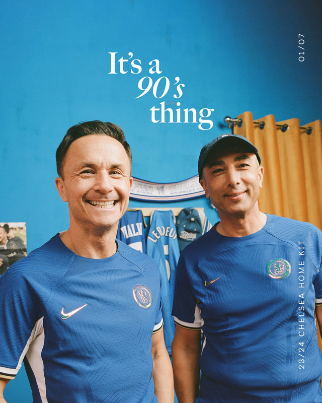 チェルシーが23-24新ユニフォーム発表！90年代後半「伝説ユニへのオマージュ」らしい｜写真5