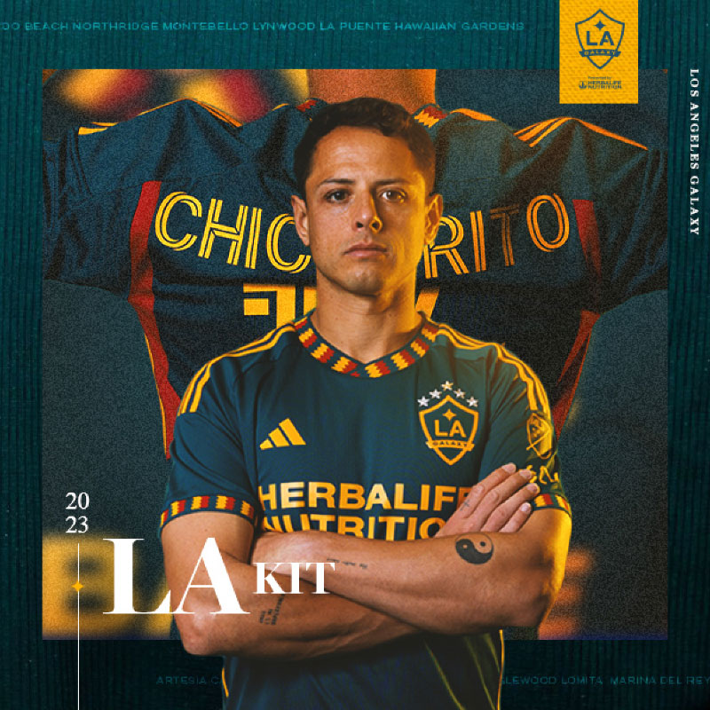 “ギザギザ”が復活！LAギャラクシー、2023新ユニフォームは「懐かしの3色デザイン」｜写真5