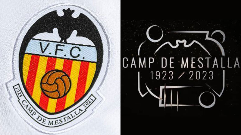 バレンシア、2022-23新ユニフォーム発表！エンブレムは「スタジアム100周年記念」｜写真3