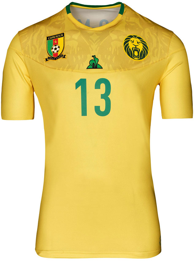 日本戦でも着る？カメルーン代表、2019ユニフォームは「久しぶりのle coq製」｜写真4