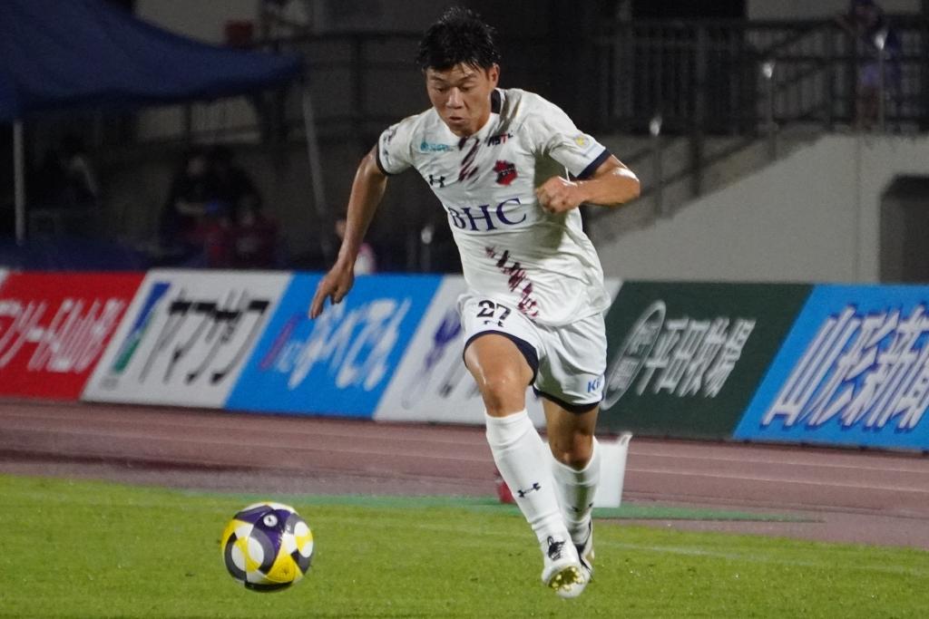いわきFCの新加入MF山中惇希が左サイドで存在感！敗戦も「自分でゴールを取っていけるような選手になっていきたい」と意欲｜写真4