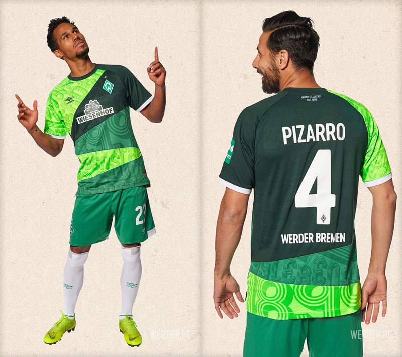 大迫のブレーメン、120周年記念ユニフォームを発表！「パッチワーク」が大胆｜写真4