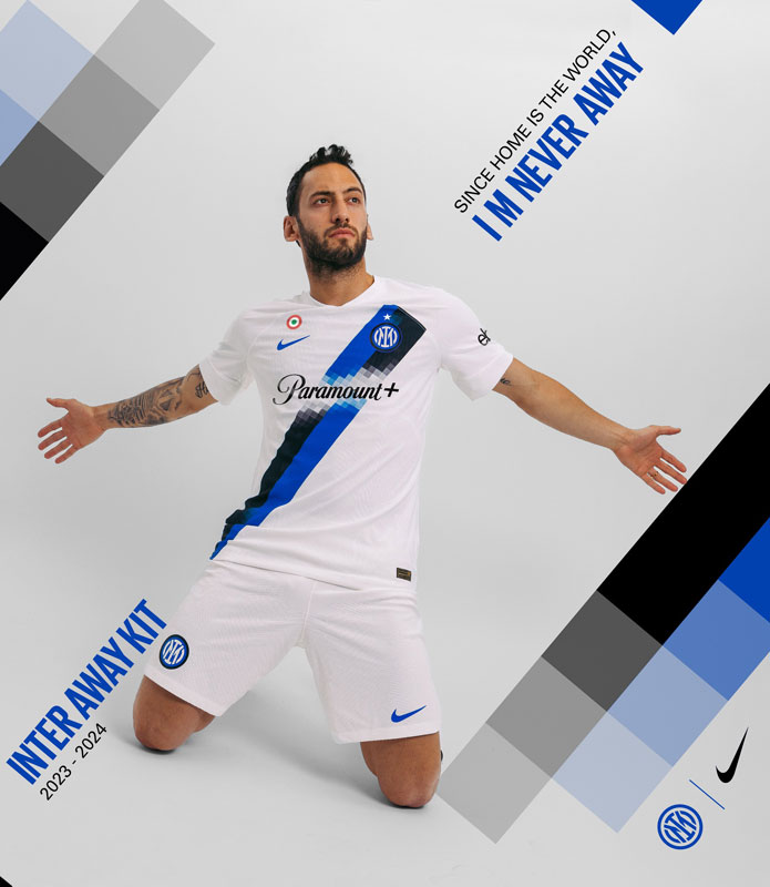 “タスキ”復活！インテルが23-24新アウェイユニフォームを発表　東京でのPSG戦でデビュー｜写真6