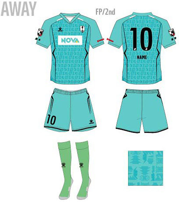 いわてグルージャ盛岡、“地域密着柄”の2023新ユニフォームを発表！「じゃじゃ麺」も描く｜写真3